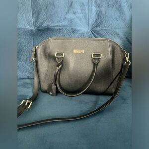 Kate Spade Pippa Tilden Place Black Satchel Cross Body Hand Bag Purse EUC
